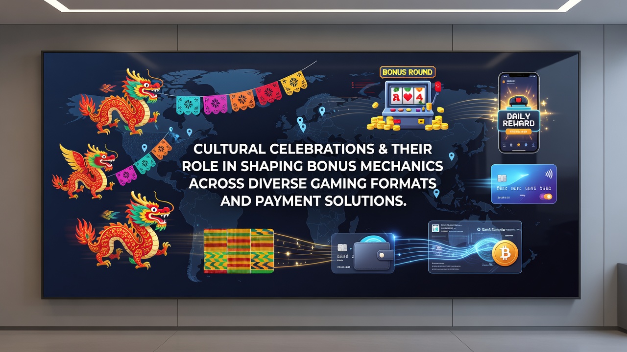 Cultural festival-themed slot bonuses displayed across multiple gaming platforms