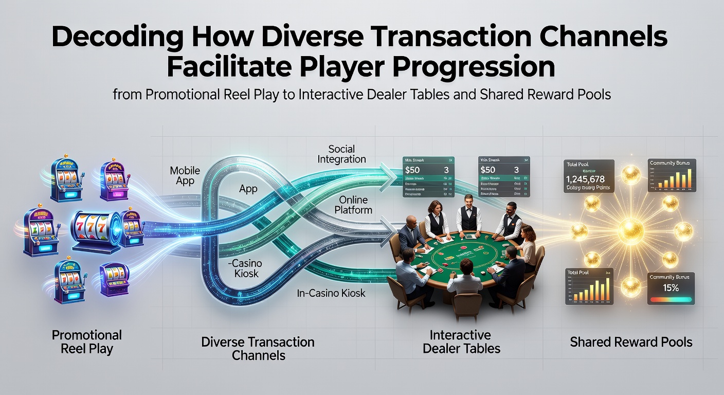 Transaction channels connecting slot reels to live dealer tables and shared reward pools in online gaming platforms