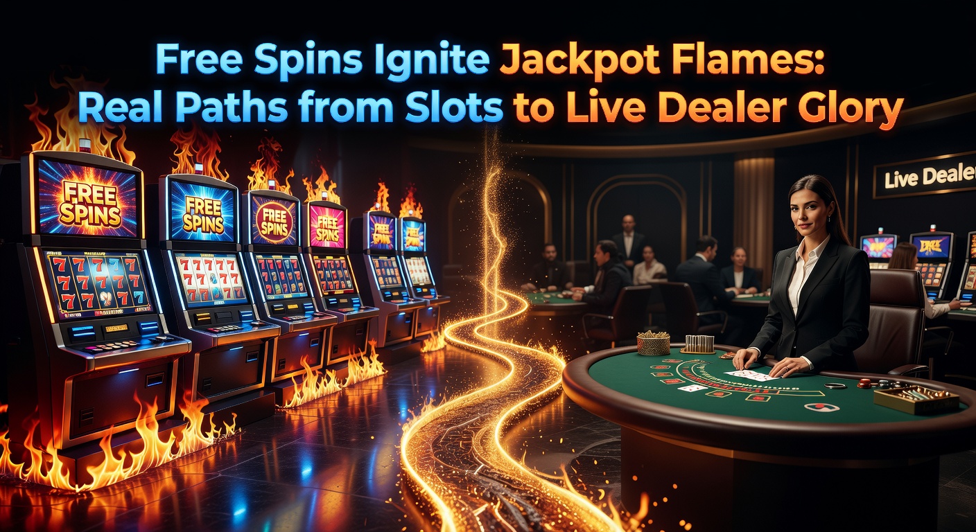 Vibrant slot machine reels spinning with free spins symbols lighting up, flames bursting from jackpot meters in the background