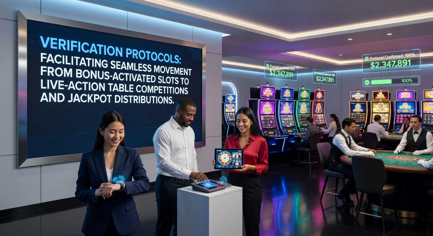 Verification protocols guiding players from slot bonuses to live table games